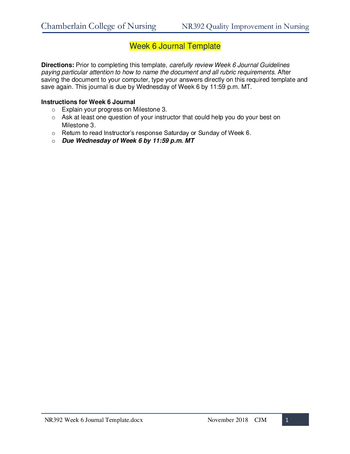 Preview image for NR 392 Week 6 Journal Assignment